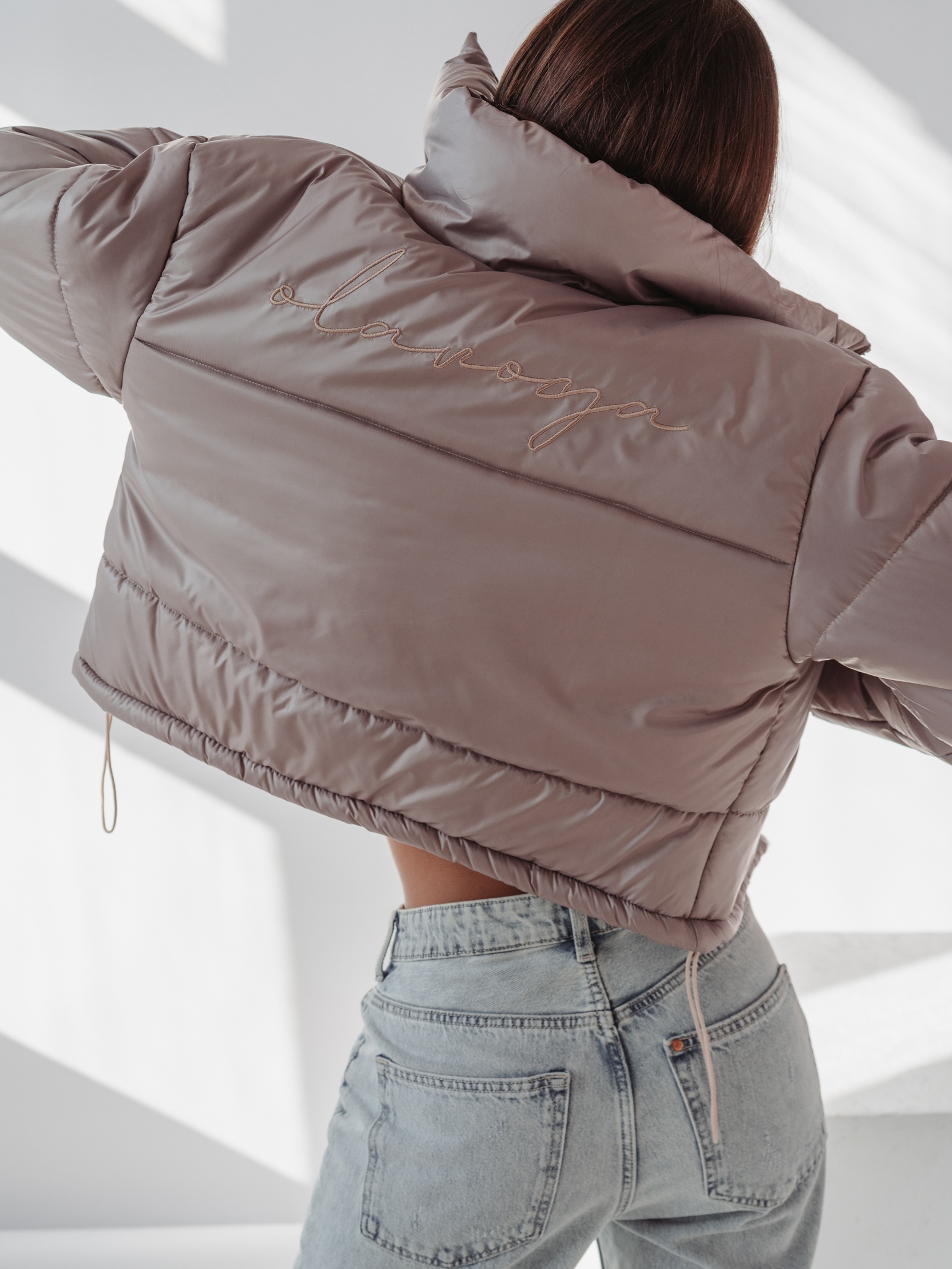 Kurtka pikowana Symphony Ola Voga beżowa