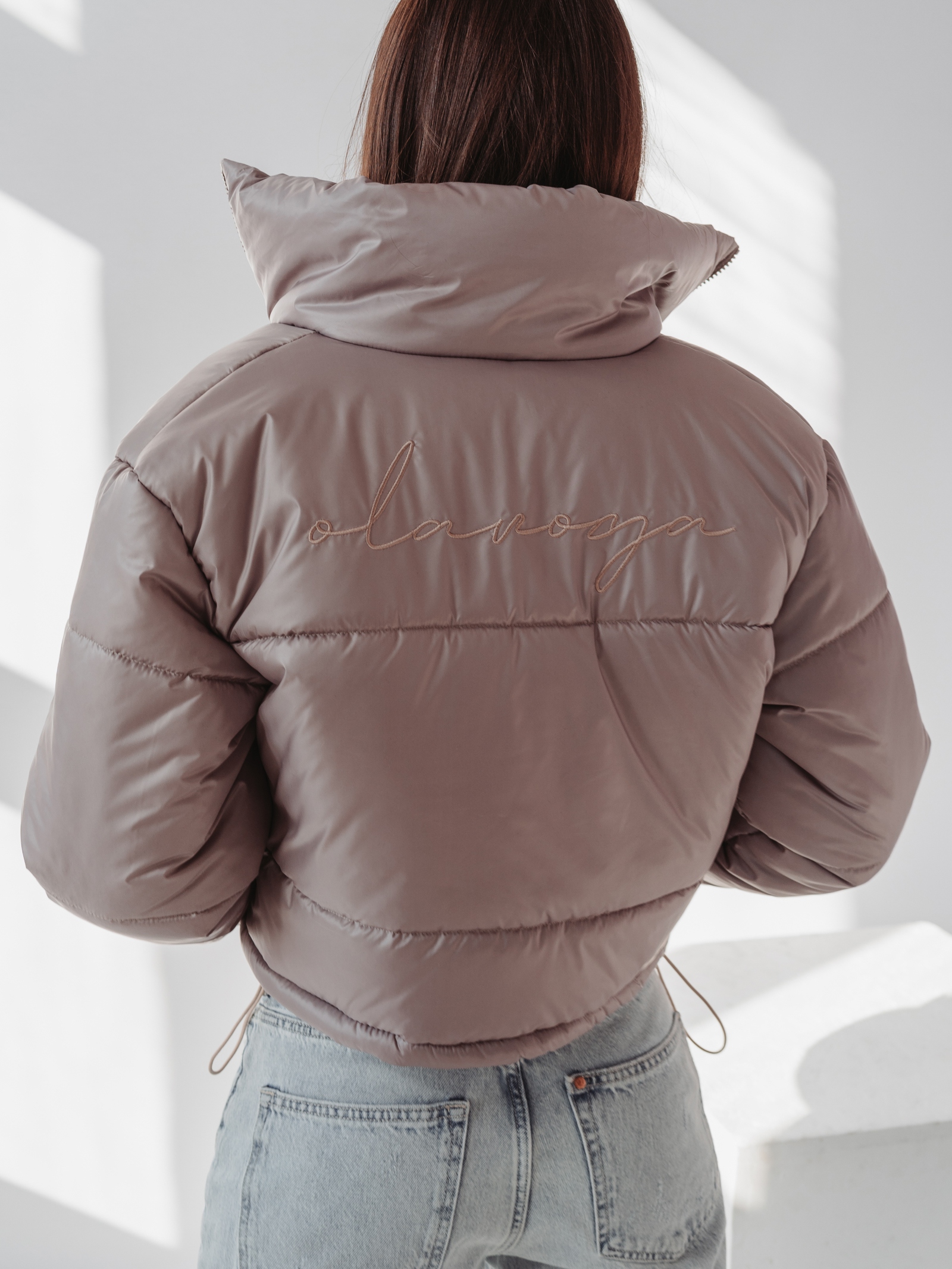 Kurtka pikowana Symphony Ola Voga beżowa