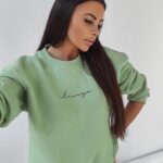 Bluza bawełniana Ola Voga My Comfort j.zielona