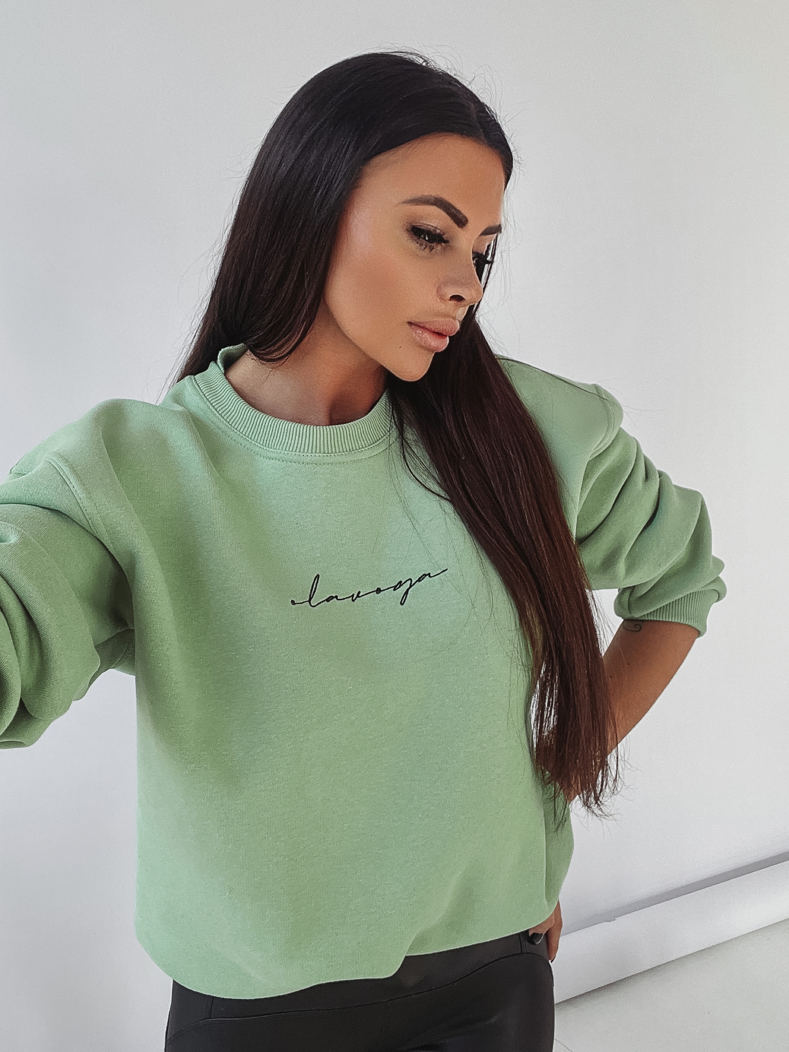 Bluza bawełniana Ola Voga My Comfort j.zielona