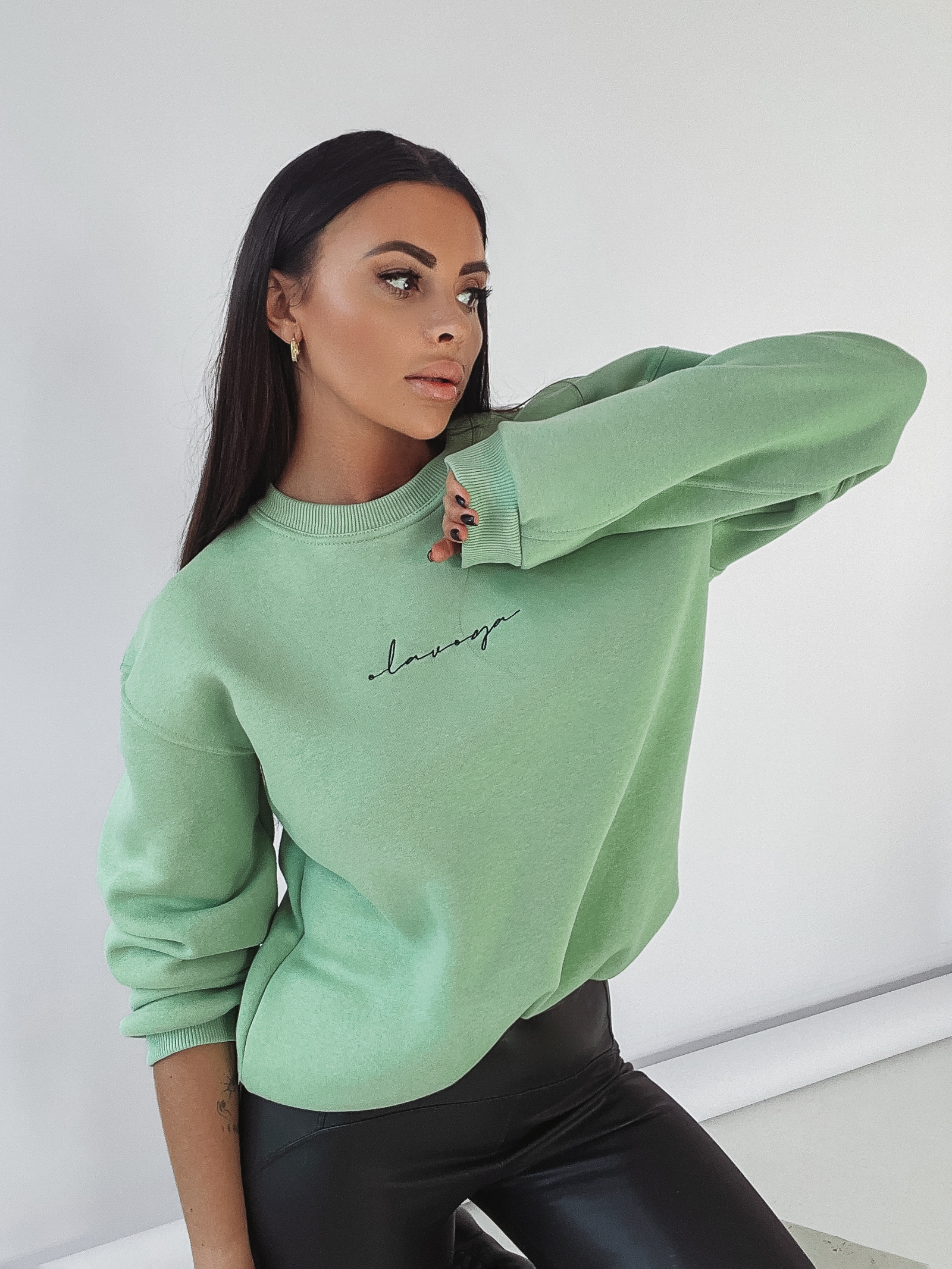 Bluza bawełniana Ola Voga My Comfort j.zielona