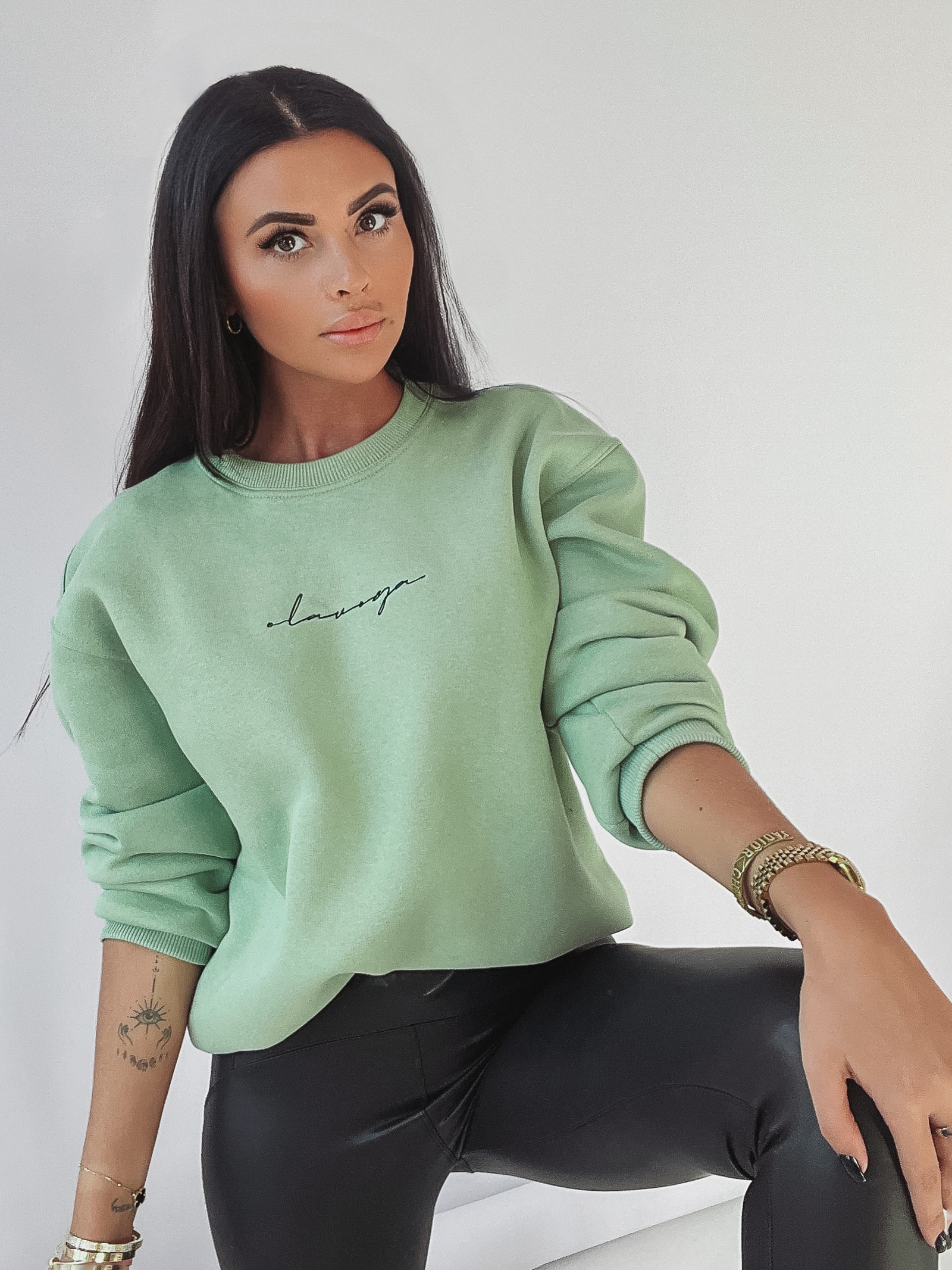 Bluza bawełniana Ola Voga My Comfort j.zielona