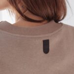 Bluza bawełniana Leopard Detail Ola Voga latte