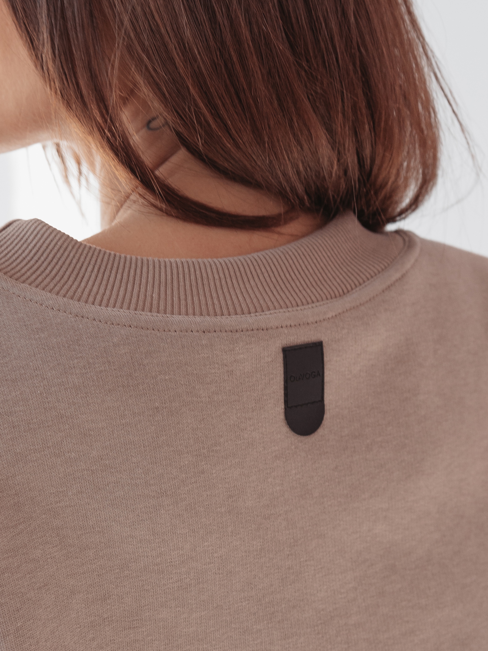 Bluza bawełniana Leopard Detail Ola Voga latte Bluza bawełniana Leopard Detail Ola Voga latte