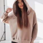 Bluza oversize Ola Voga Big Back j.beżowa