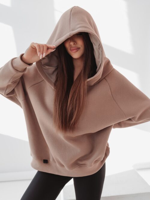 Bluza oversize Ola Voga Big Back c.beżowa