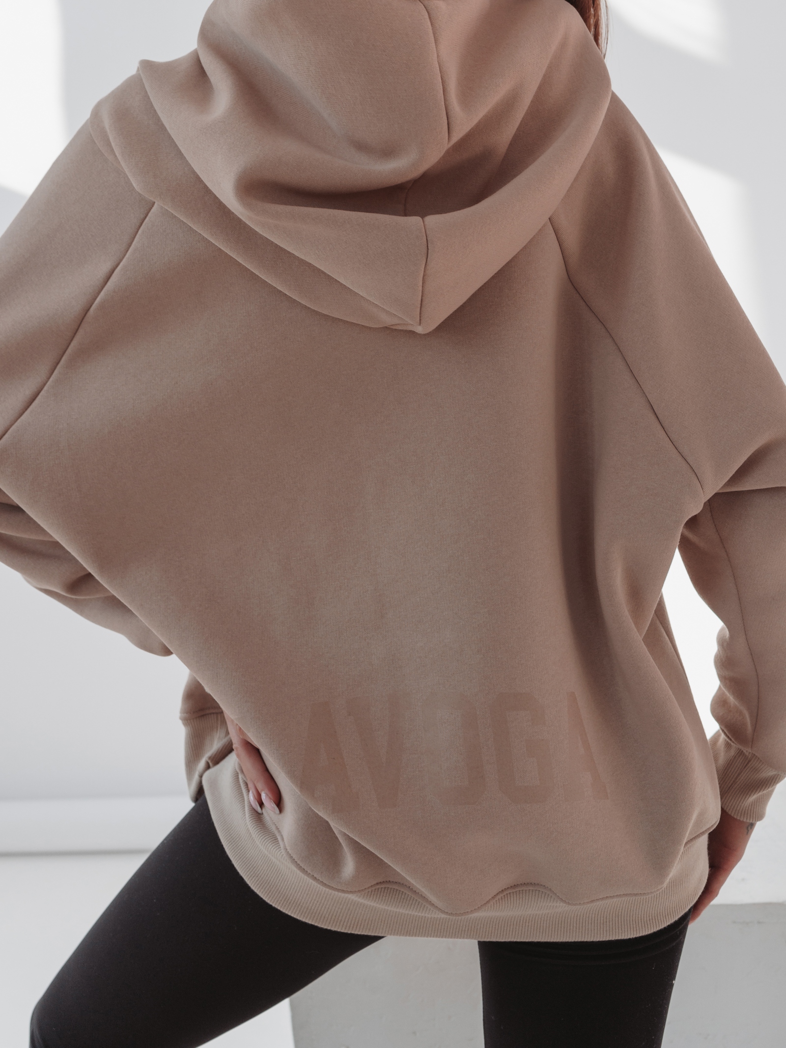 Bluza oversize Ola Voga Big Back c.beżowa