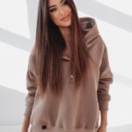 Bluza oversize Ola Voga Big Back c.beżowa