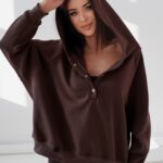 Bluza oversize Ola Voga Big Back brązowa