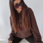 Bluza kangur unisex OlaVoga Sport brązowa