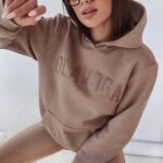 Bluza kangur unisex OlaVoga Sport c.beżowa