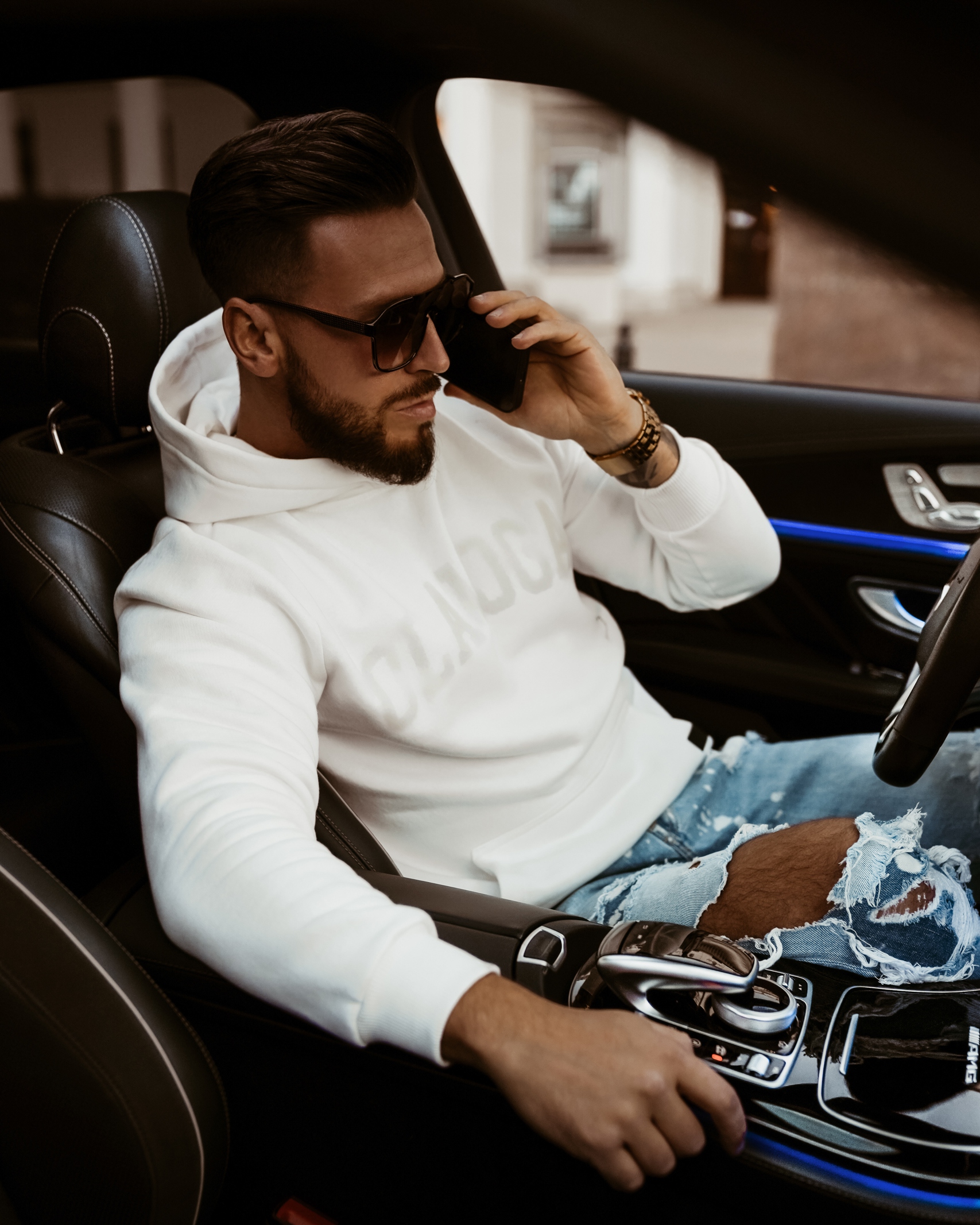 Bluza kangur unisex OlaVoga Sport ecru