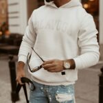 Bluza kangur unisex OlaVoga Sport ecru