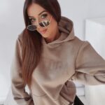 Bluza kangur unisex OlaVoga Sport latte