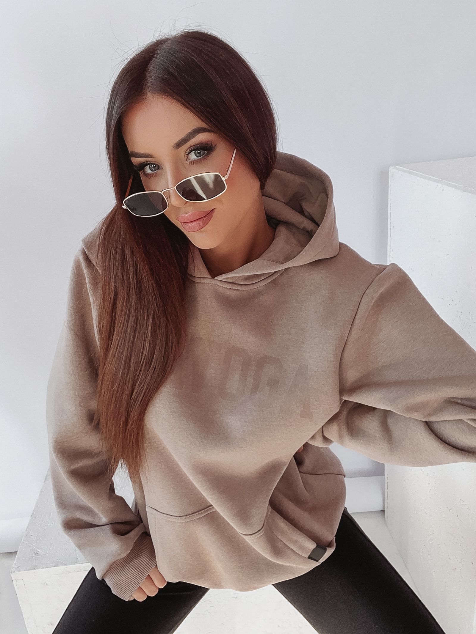 Bluza kangur unisex OlaVoga Sport latte Bluza kangur unisex OlaVoga Sport latte