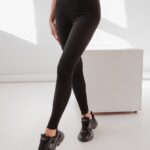 Legginsy z wyższym stanem Ola Voga Soft Leather czarne