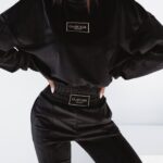 Komplet welurowy Ola Voga Luxury Frame czarny