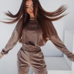 Komplet welurowy Ola Voga Luxury Frame c.beżowy