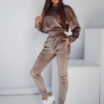 Komplet welurowy Ola Voga Luxury Frame c.beżowy