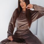 Komplet welurowy Ola Voga Luxury Frame c.beżowy