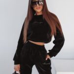 Komplet haftowany Honey Ola Voga czarny