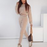 Komplet haftowany Honey Ola Voga beżowy