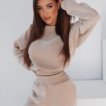 Komplet haftowany Honey Ola Voga beżowy