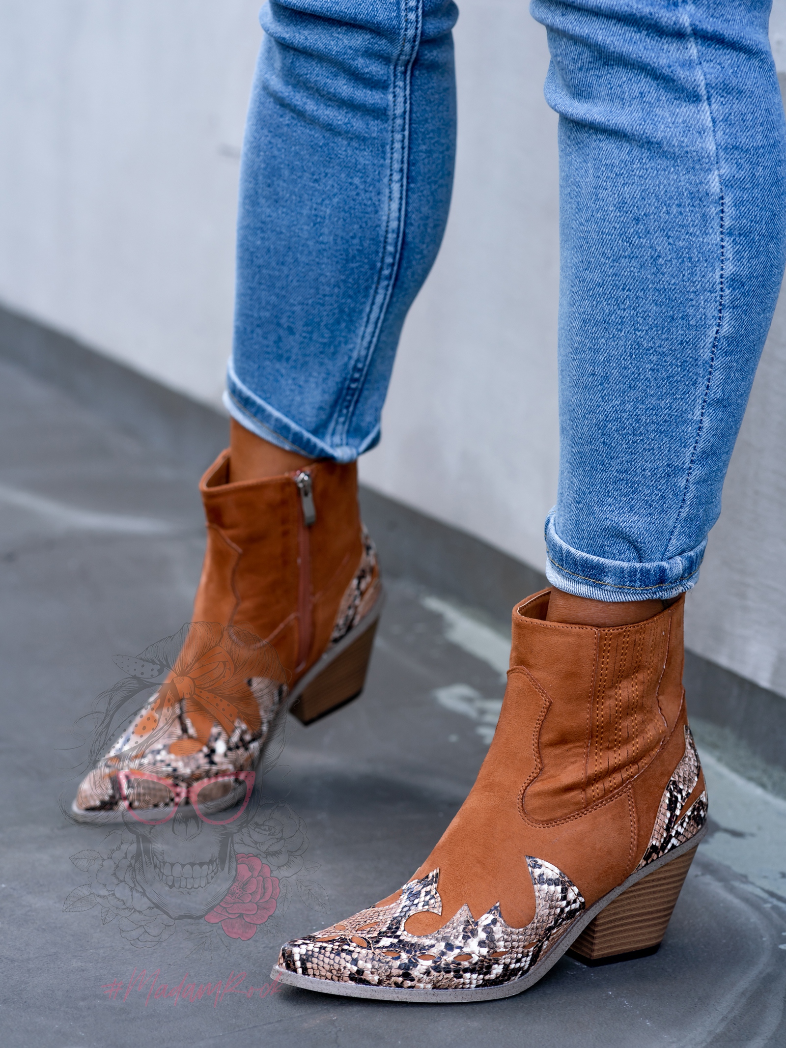 Botki kowbojki West Rock karmelowe Botki kowbojki West Rock karmelowe