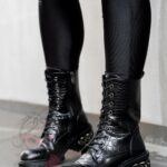 Workery eleganckie Kazo Rock wężowe