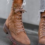 Botki zamszowe Madam Timber j.karmelowe