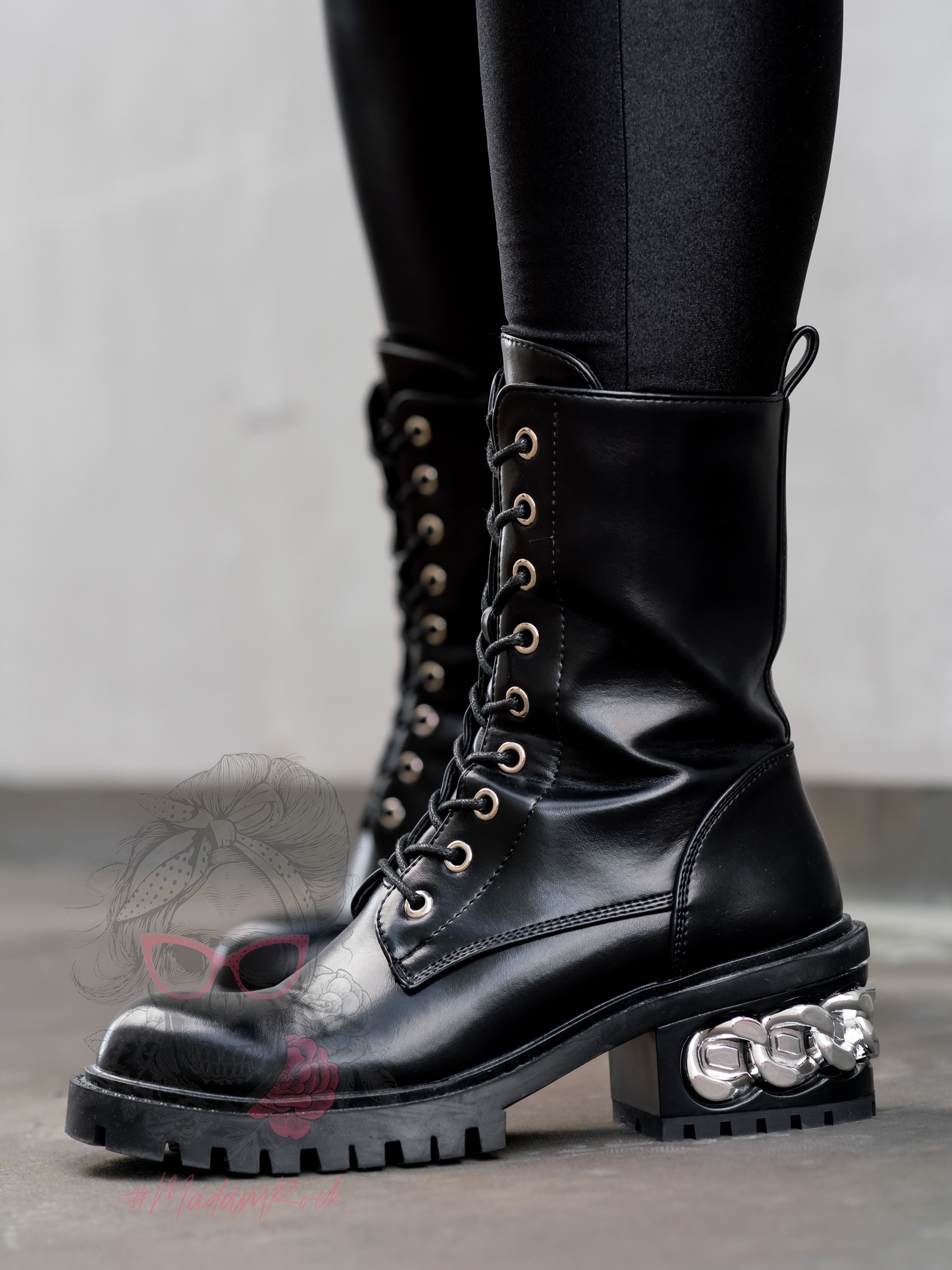 Workery eleganckie Kazo Rock II czarne