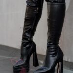 Kozaki elastyczne Rock Omens czarne