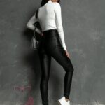 Golf klasyczny z napami Beli ecru