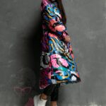 Płaszcz taliowany MC Olelo kolorowy