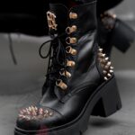 Workery z kolcami Picos Rock czarne