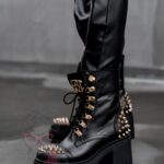 Workery z kolcami Picos Rock czarne