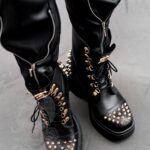 Workery z kolcami Picos Rock czarne