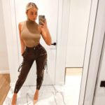 Spodnie skórzane bojówki Bogos brązowe