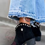 Botki zamszowe Madam Ullet czarne