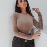 Body welurowe Ola Voga Classic Heat beżowe