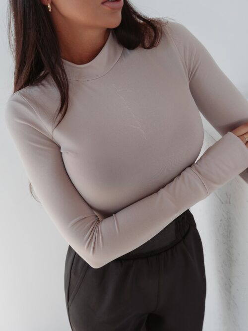 Body dopasowane Warm Mood Ola Voga beżowe