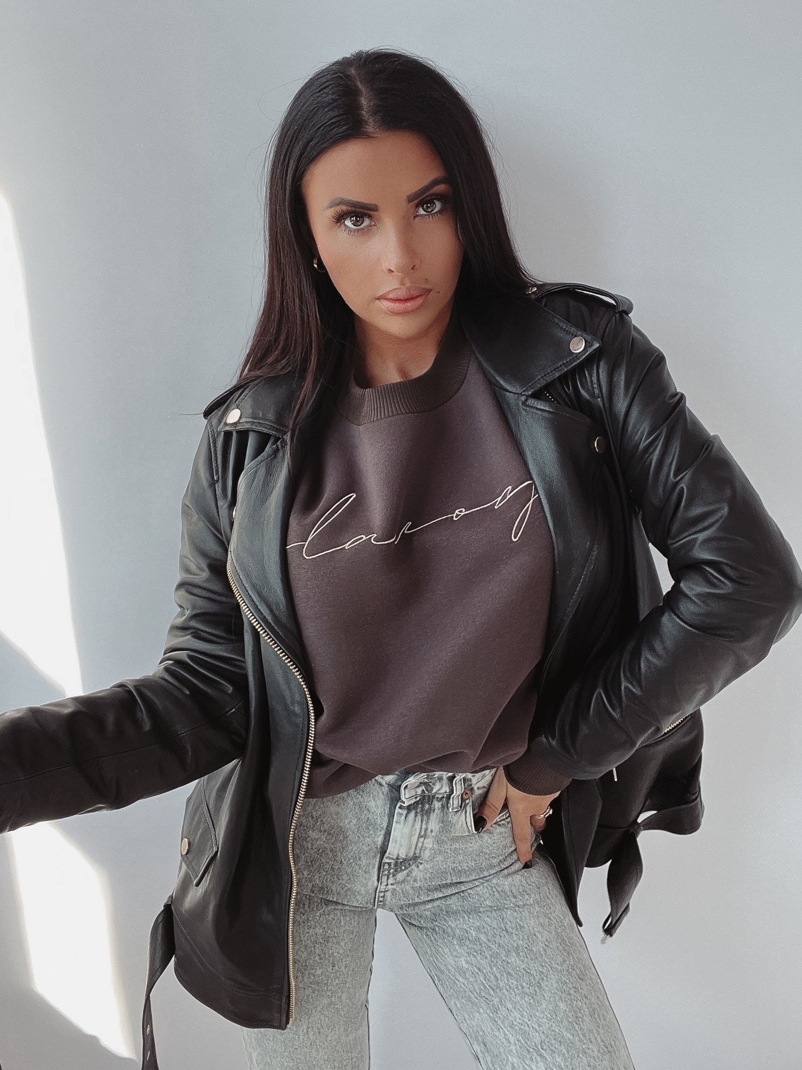 Bluza logowana Elen Ola Voga brązowa