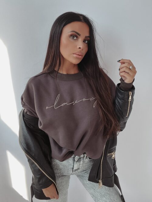 Bluza logowana Elen Ola Voga brązowa