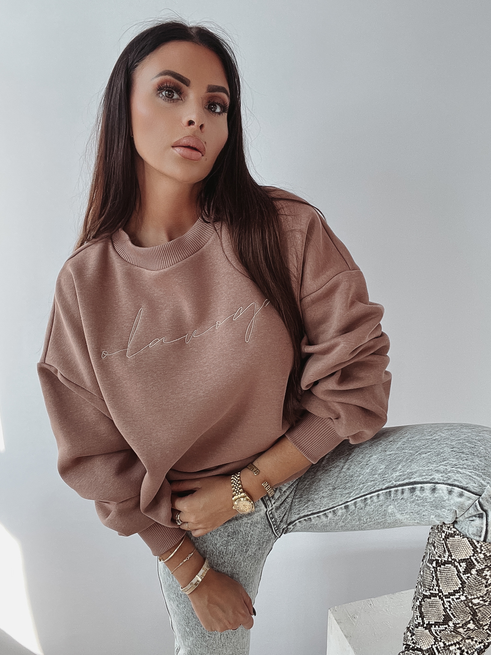 Bluza logowana Elen Ola Voga c.beżowa