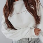 Bluza logowana Elen Ola Voga ecru