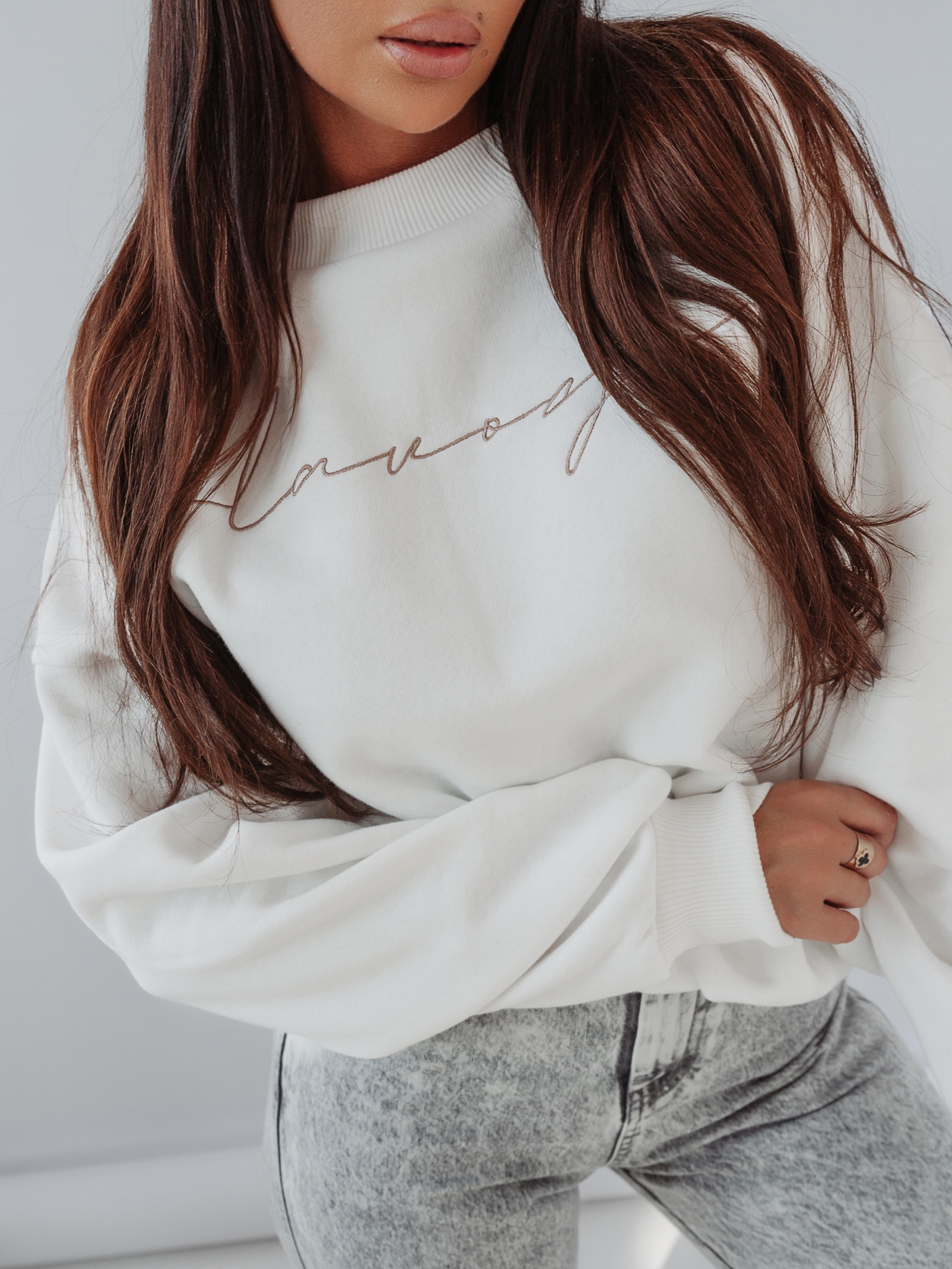 Bluza logowana Elen Ola Voga ecru