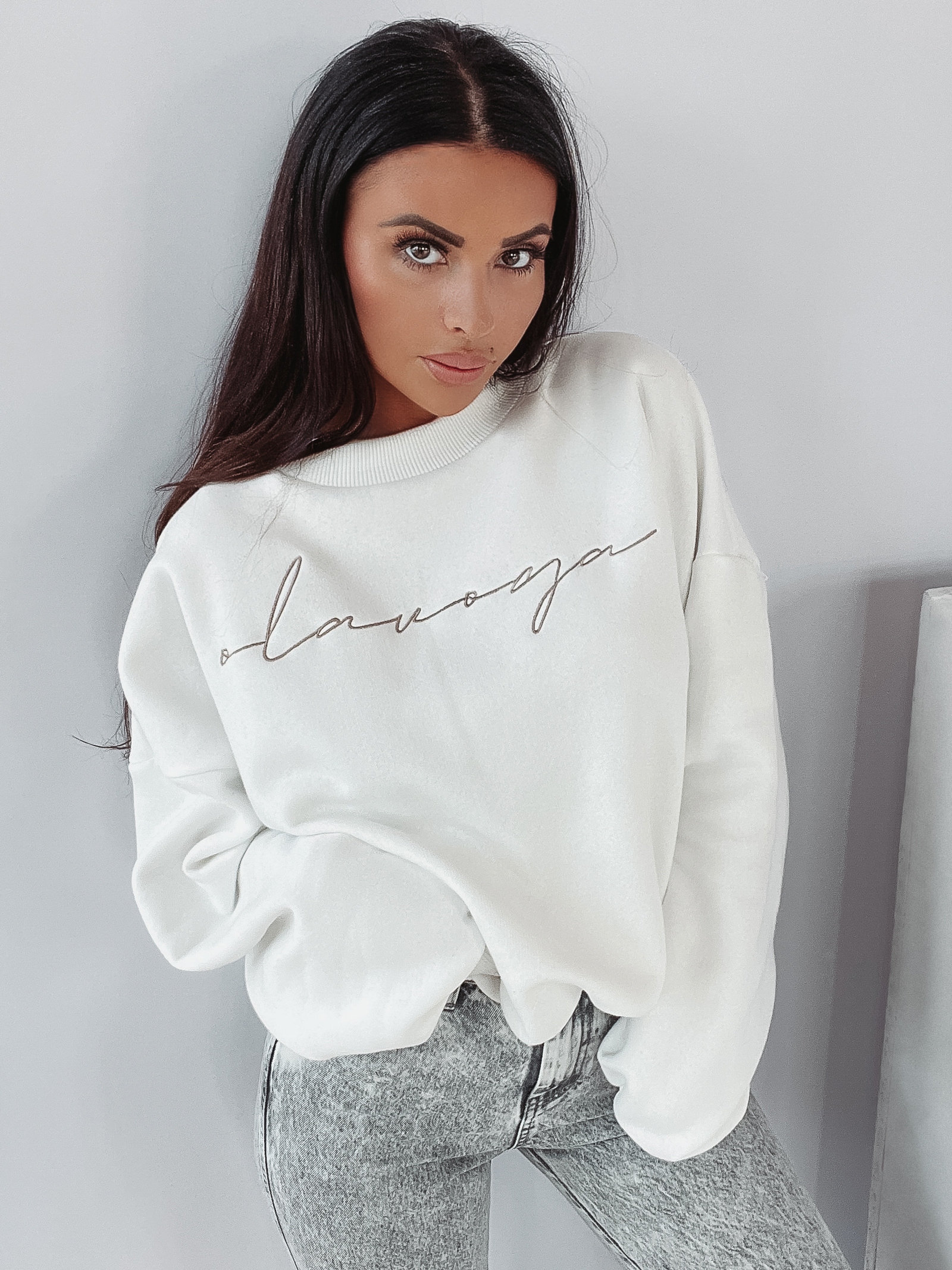 Bluza logowana Elen Ola Voga ecru