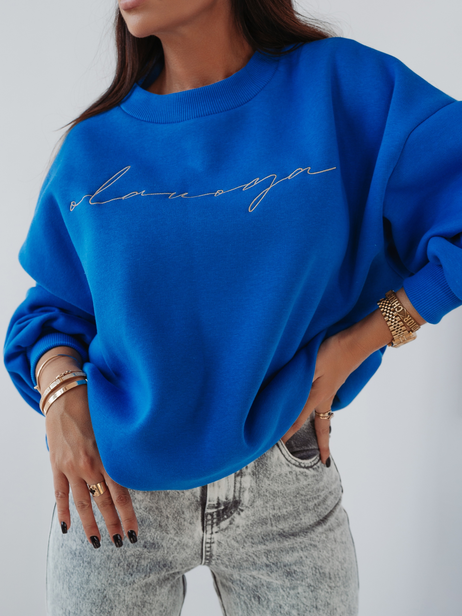 Bluza logowana Elen Ola Voga chabrowa