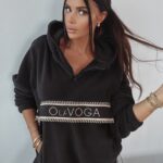 Bluza polarowa z kapturem Ola Voga Teddy czarna