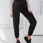 Spodnie z marszczeniami Ola Voga Intensive Autumn czarne